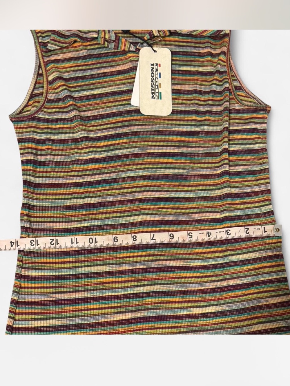 Missoni Sport Multicolor Knit Collared Mini Dress NWT - Picture 3 of 4